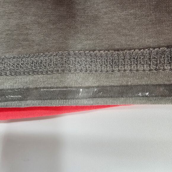 Gap Girls Active Perforated Eyelet Layer Built-In Biker Shorts Bright Pink Gray - Picture 7 of 8